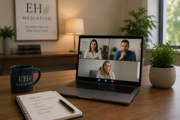 child access mediation Shepton Mallet online meeting.