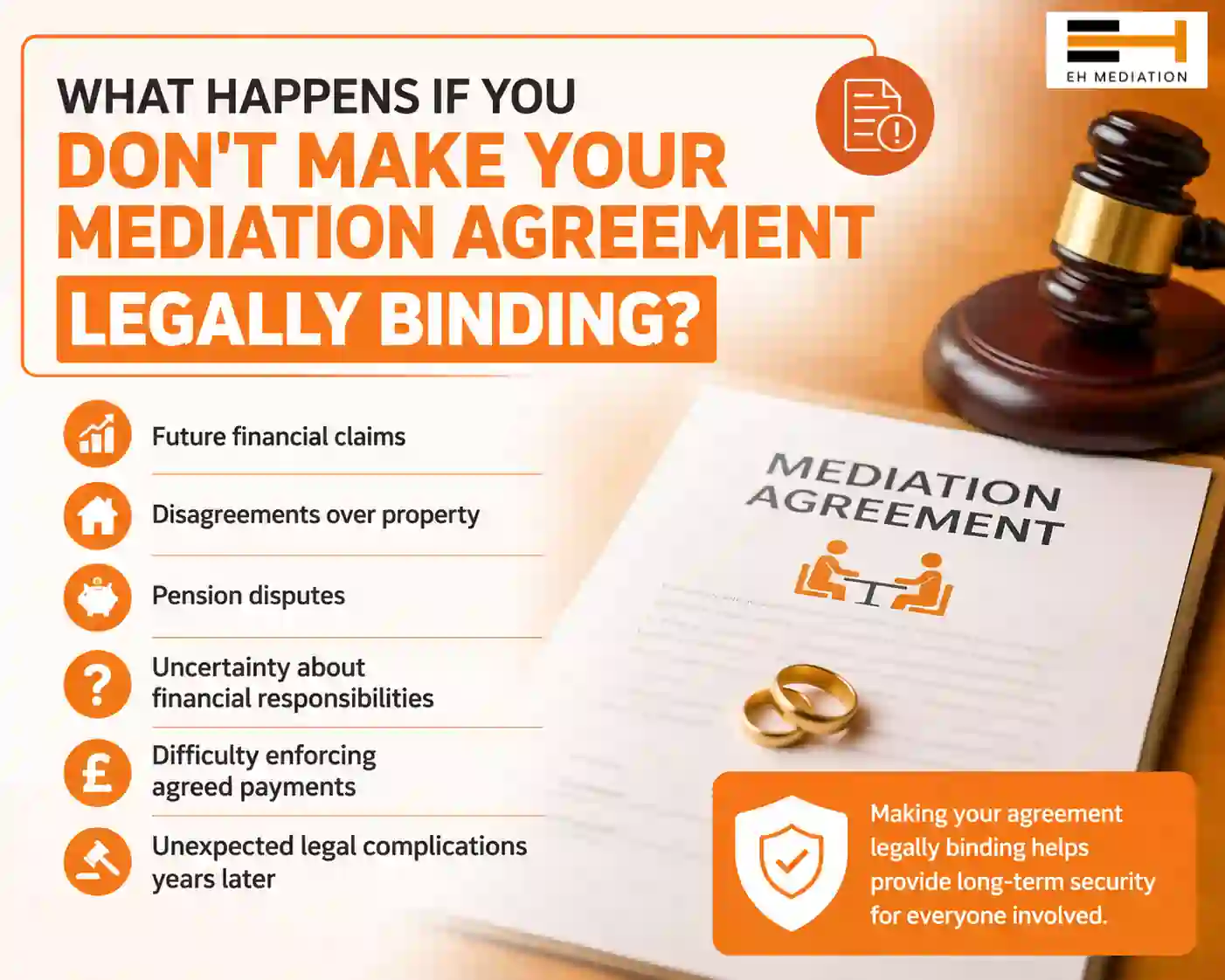 What Happens If You Don't Make Your Mediation Agreement Legally Binding Shepton Mallet?